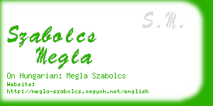 szabolcs megla business card